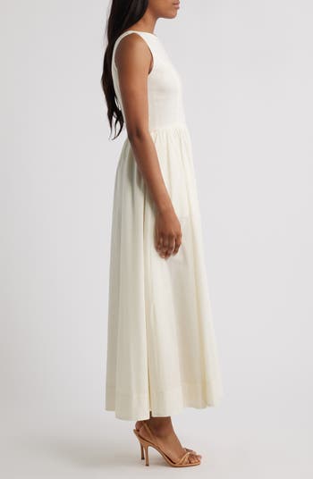 Bria Boatneck Cotton Dress