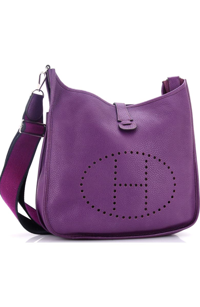 Pre-Owned Hermes Evelyne Bag Gen III Clemence GM, Alternate, color, Ultraviolet