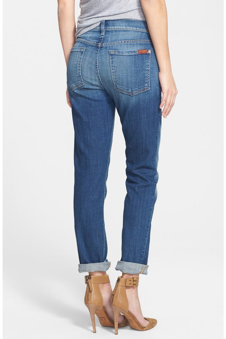 7 For All Mankind® 'Josefina' Relaxed Skinny Jeans, Alternate, color, MEDIUM BROKEN TWILL