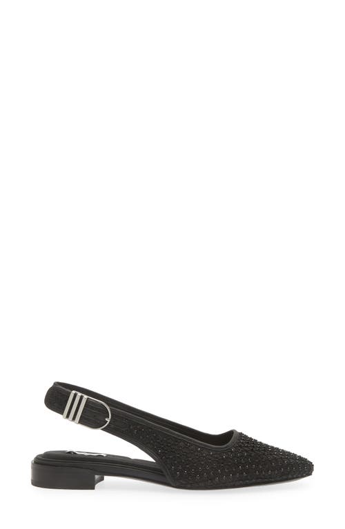 Rag & Bone Astra Slingback Flat In Black Denim