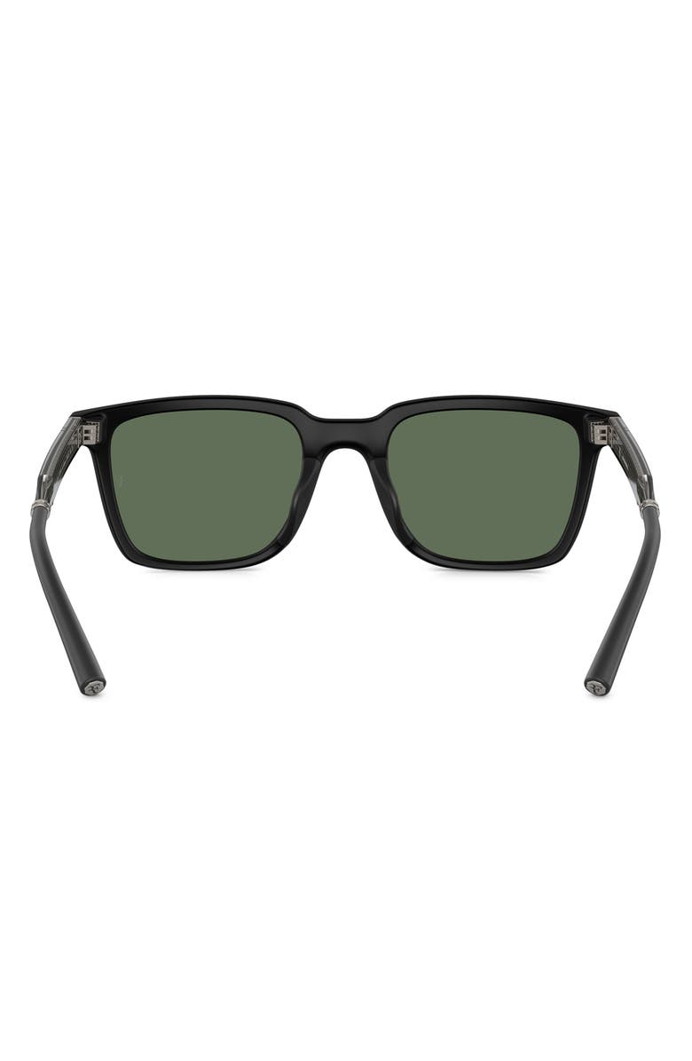 Oliver Peoples Roger Federer 52mm Polarized Rectangular Sunglasses, Alternate, color, Matte Black Polarized