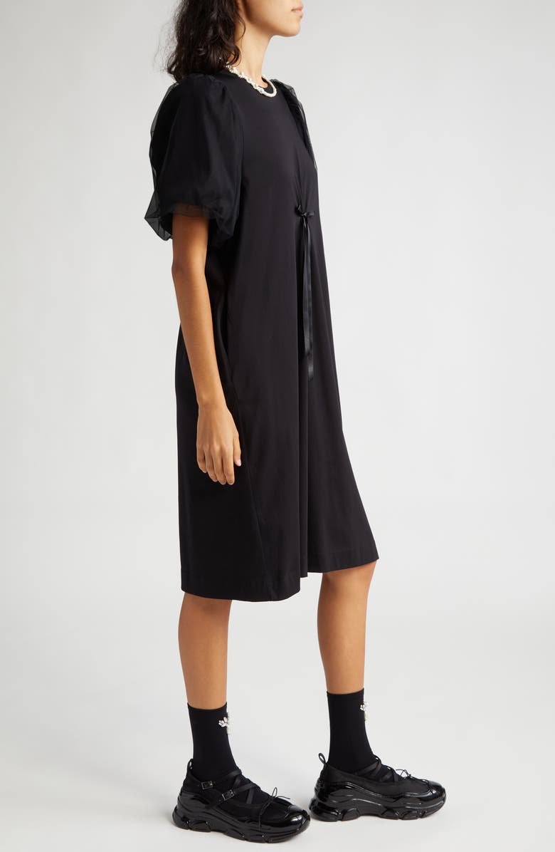 Simone Rocha Tulle Puff Sleeve Shirt Dress, Alternate, color,