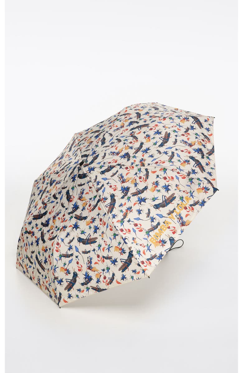 Bimba y Lola Crickets flowers umbrella, Alternate, color, Light Yellow