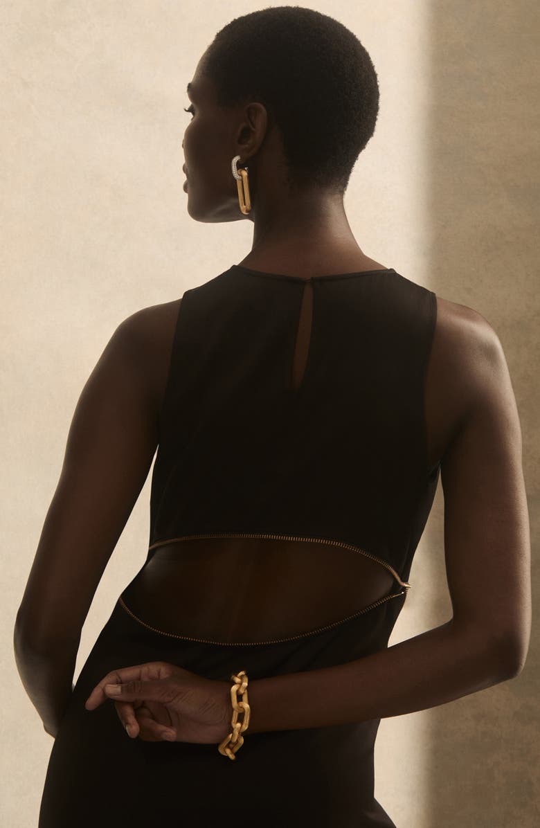 Reiss Clara Contour Bracelet, Alternate, color, Gold Tone