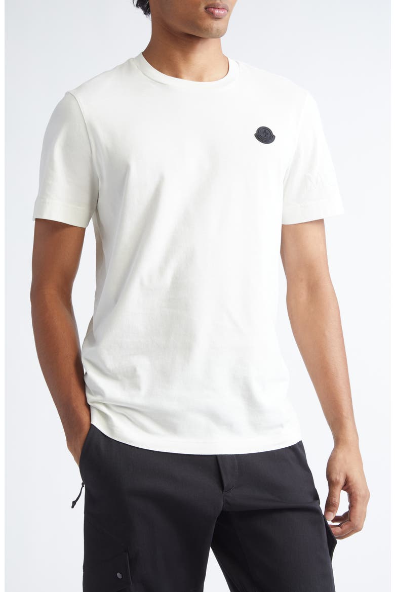 Logo Patch Cotton T-Shirt, Main, color, JET STREAM