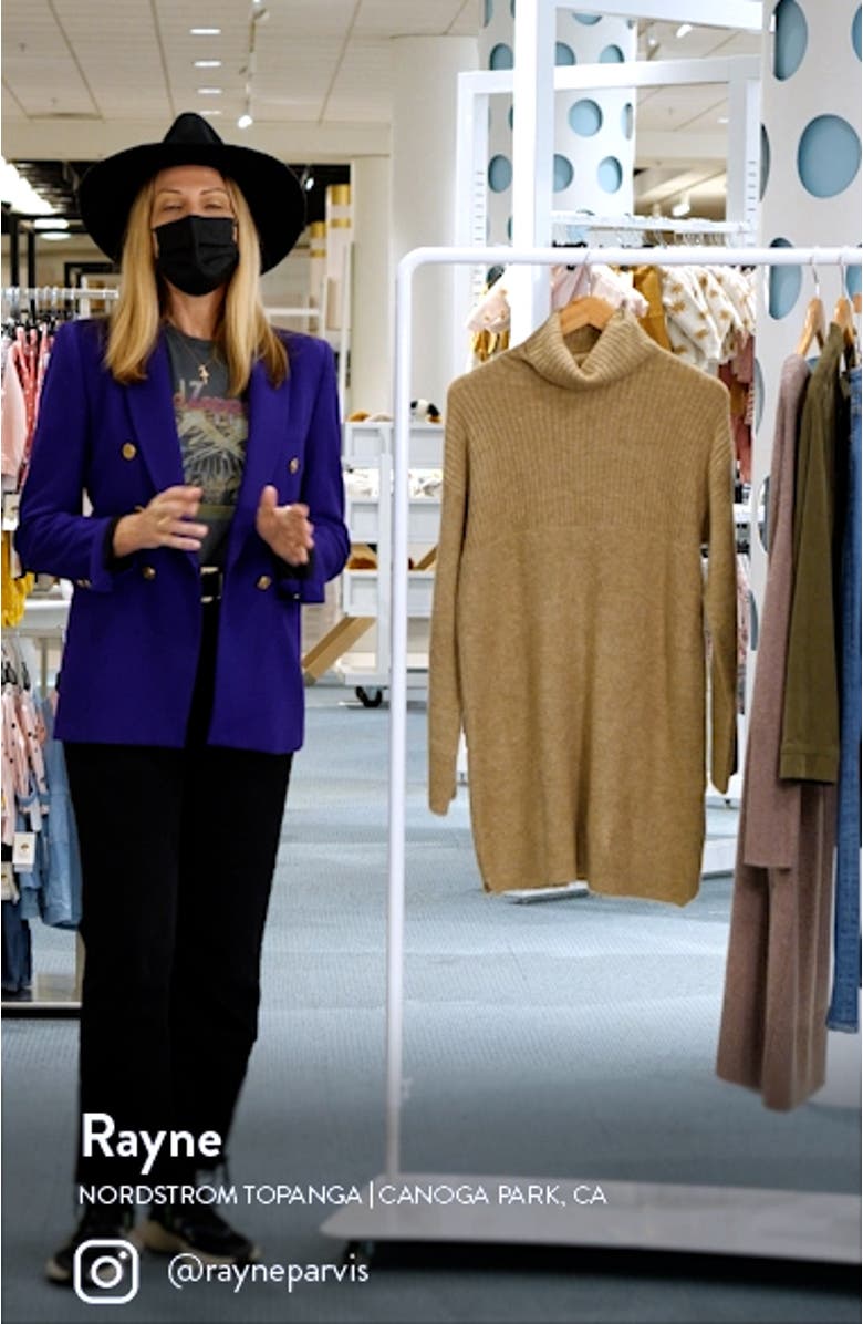 Turtleneck Sweater Dress, sales video thumbnail