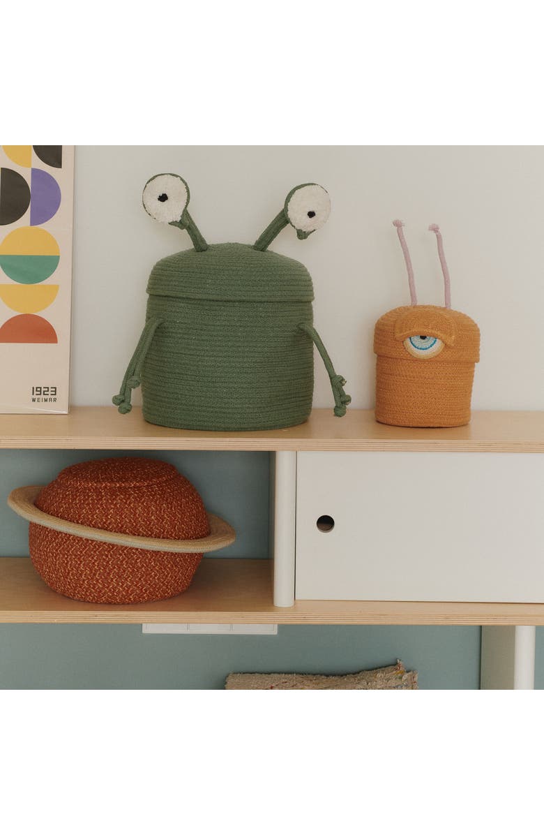 Lorena Canals Basket Alien Zog, Alternate, color, Green, Ivory, Black