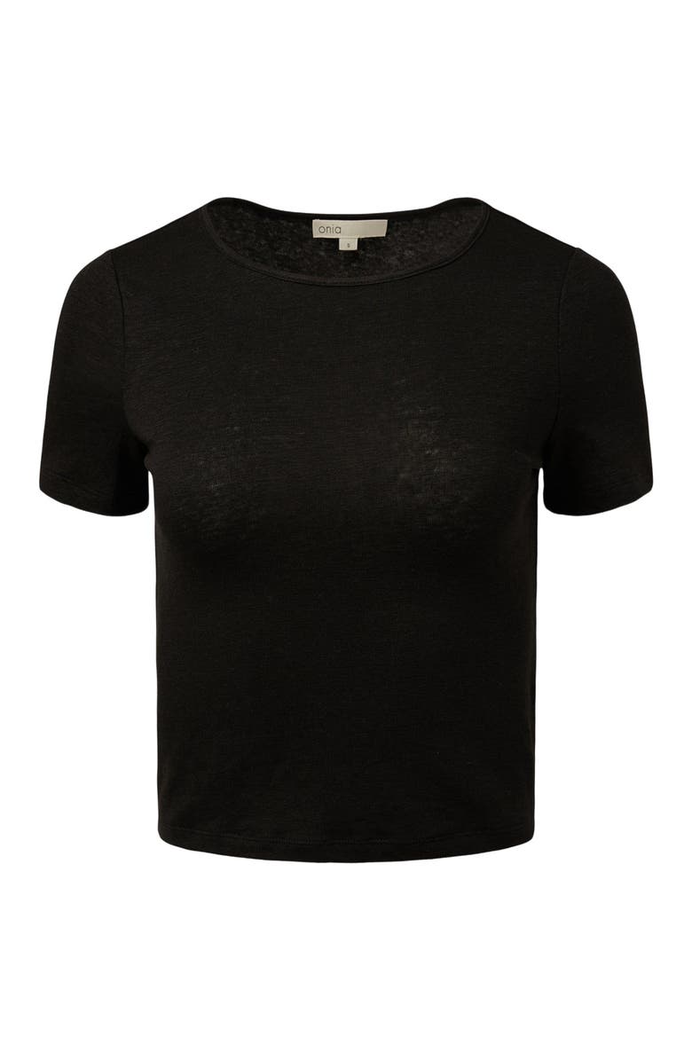 Onia Linen Jersey Baby Tee, Alternate, color, 