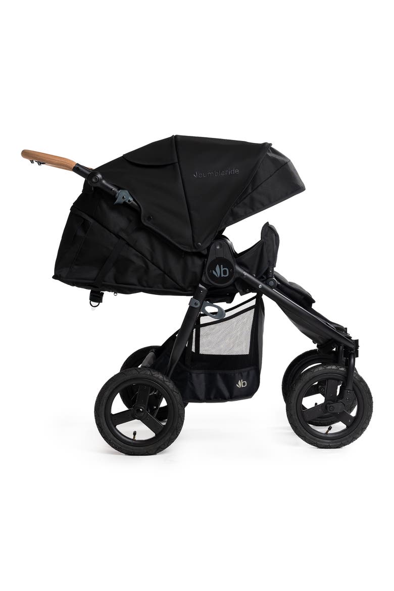 Indie Twin Double Stroller, Alternate, color, BLACK