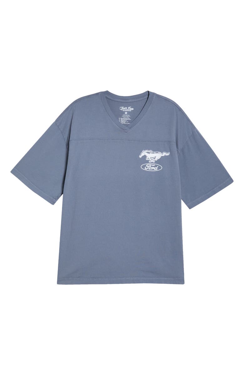 Junk Food Ford Mustang Graphic Cotton T-Shirt, Main, color, Deep Indigo