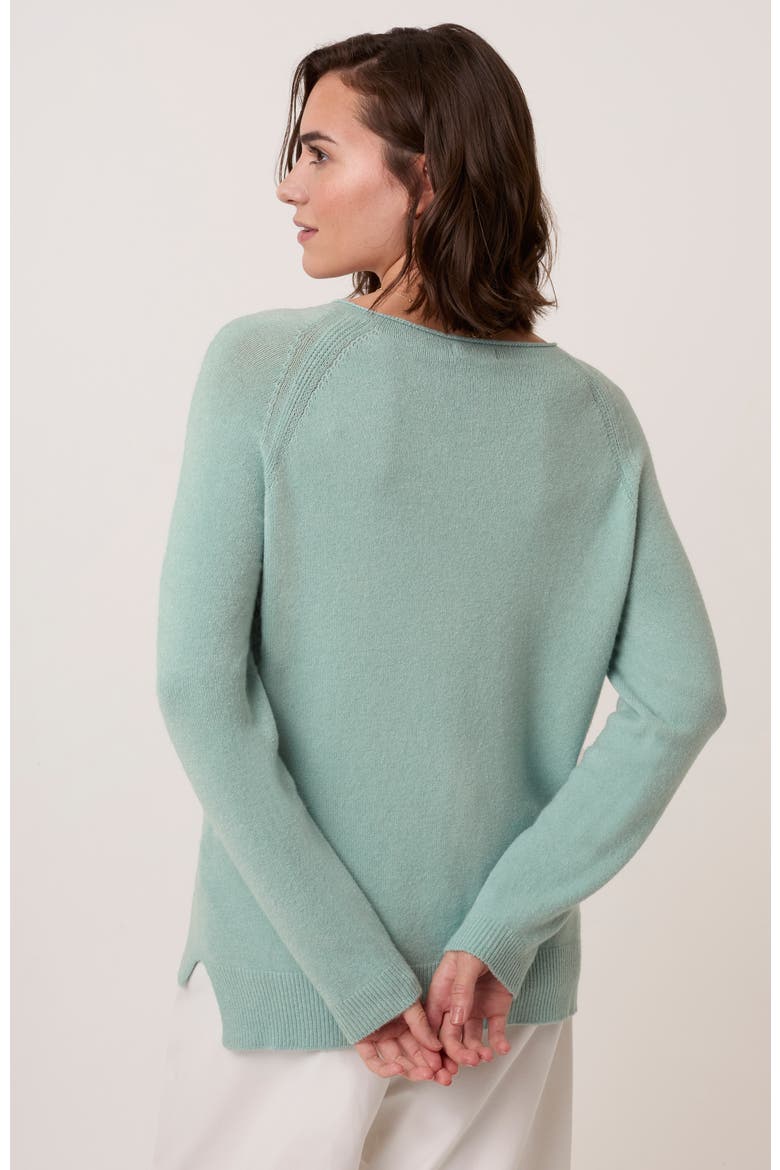 Roll Edge Crew Neck Jumper, Alternate, color, Skylight