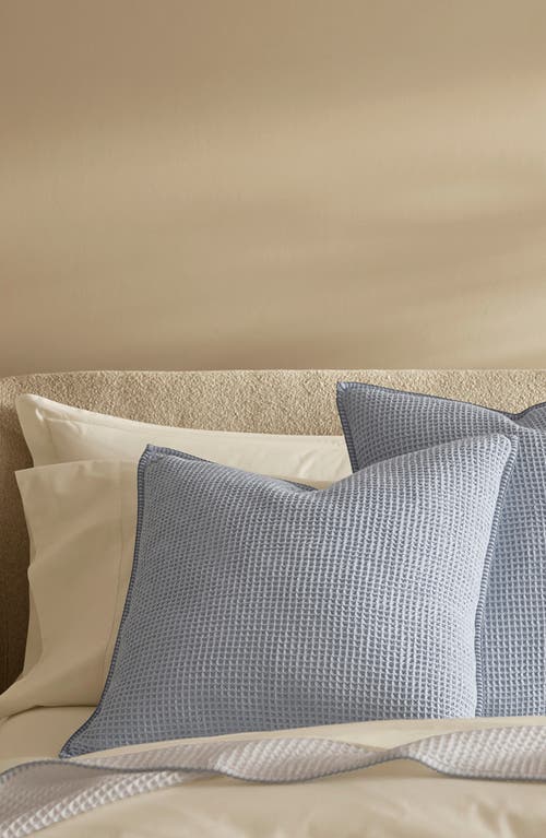 Boll & Branch Blanket Stitch Organic Cotton Waffle Weave European Sham