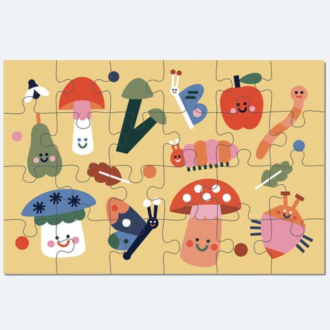 Creepy Crawlies, 24 Piece Puzzle, Insect Scene, Kids 4+