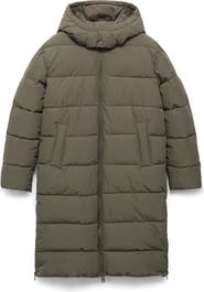 MANGO TEEN Hooded Puffer Coat