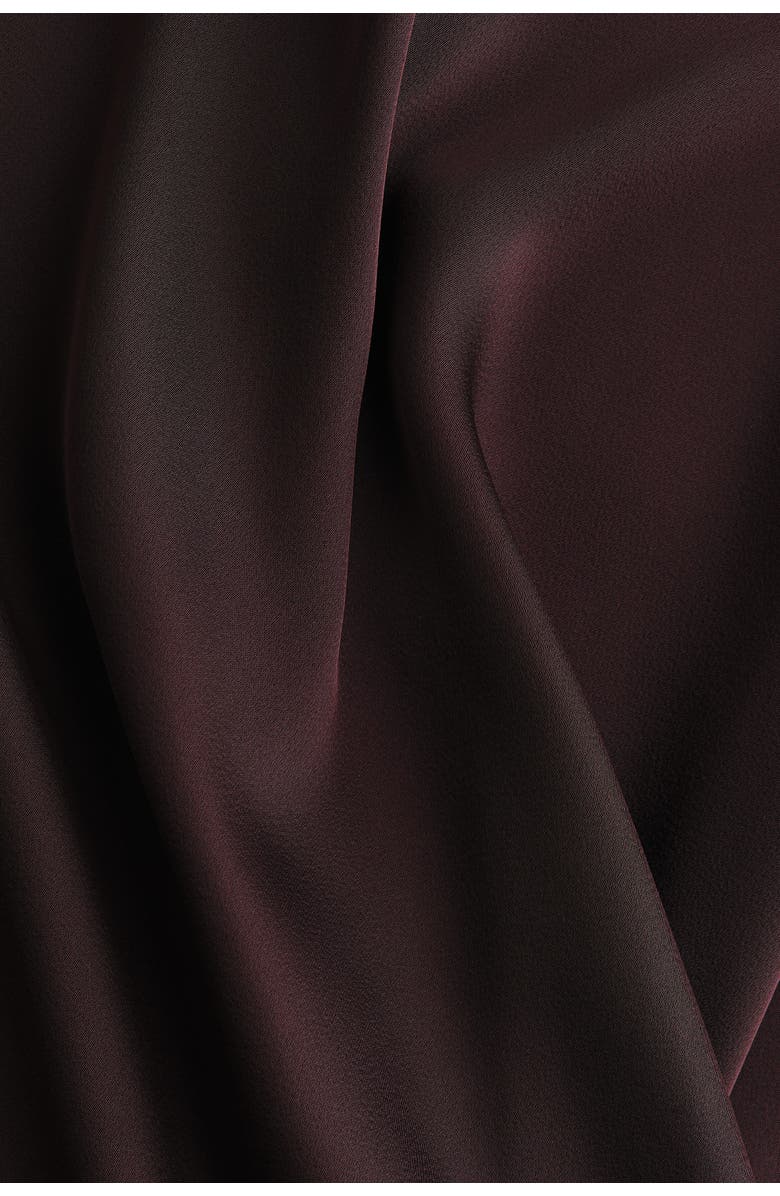 H&M Sleeveless satin dress, Alternate, color, Dark Brown