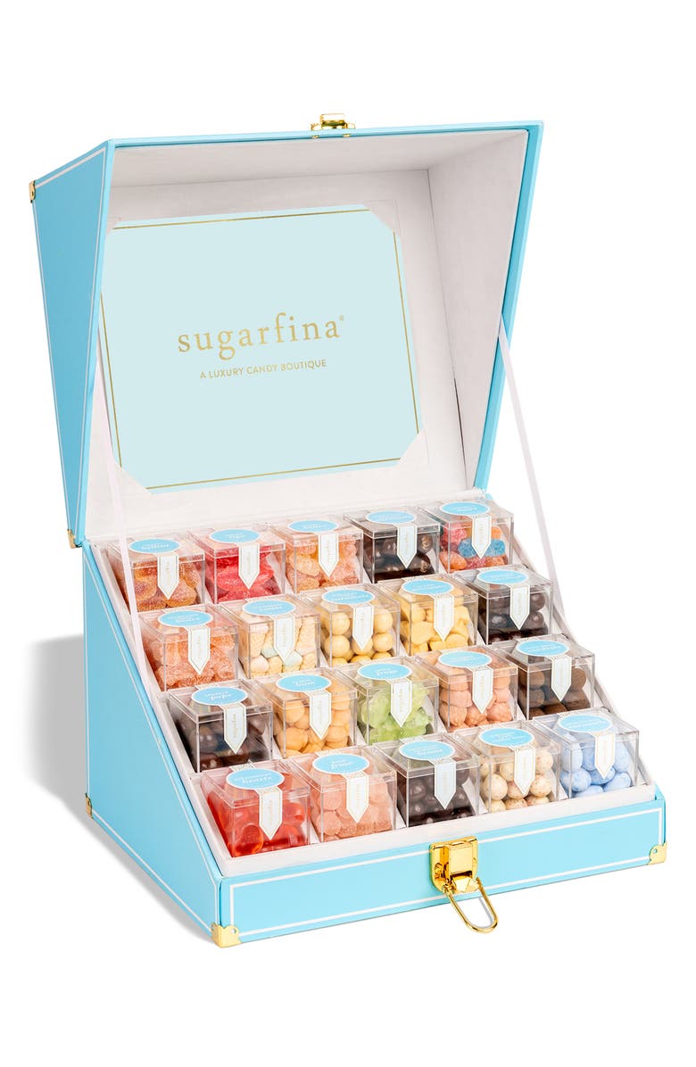 sugarfina Small 20-Piece Candy Trunk, Main, color, Blue