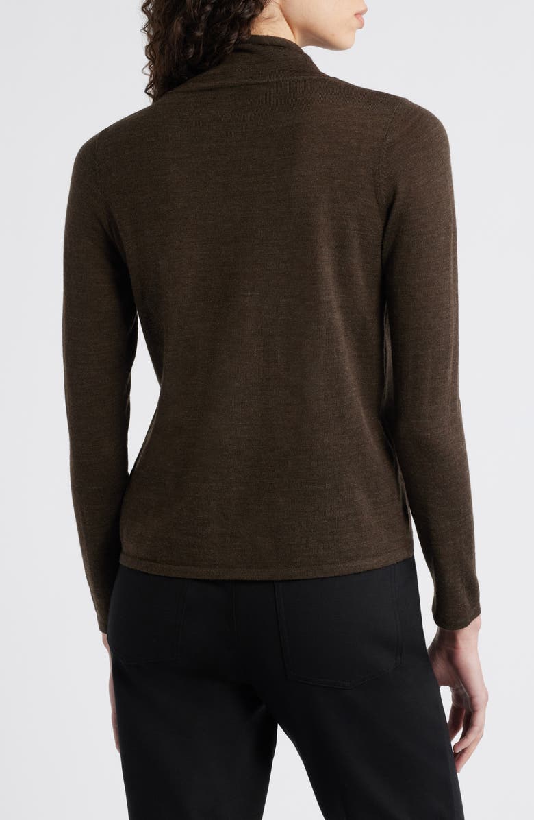 Eileen Fisher Fine Gauge Wool Turtleneck Sweater, Alternate, color, Wren