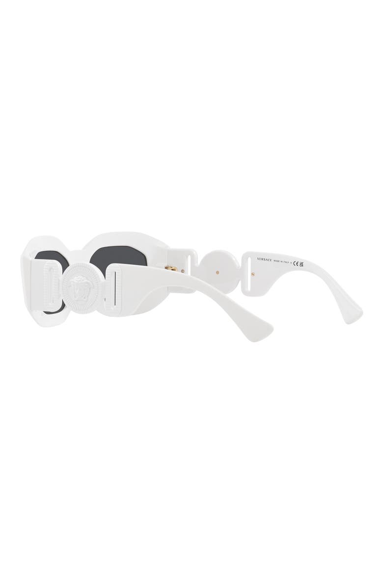53mm Rectangular Sunglasses, Alternate, color, WHITE