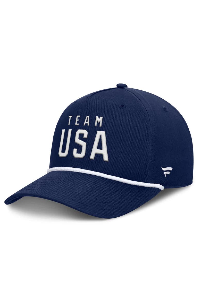 FANATICS Men's Fanatics Navy Team USA Captain Rope Adjustable Hat, Main, color, Navy