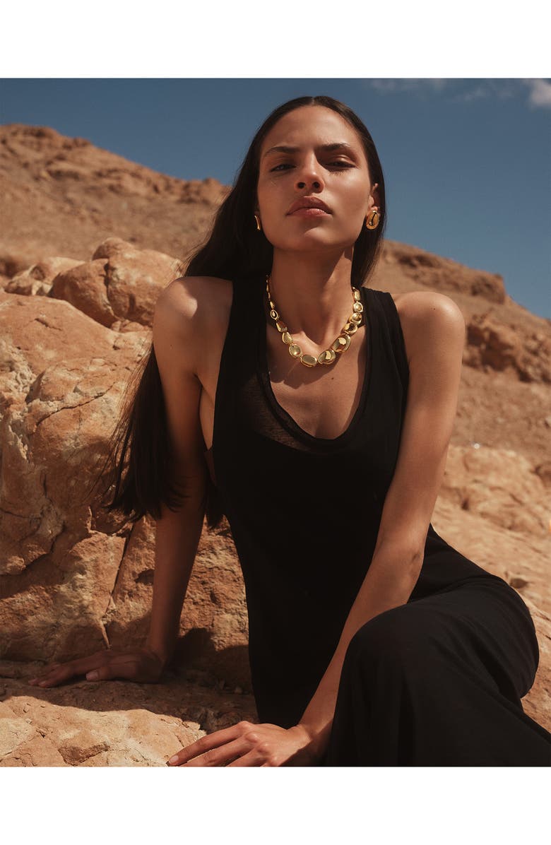 Monica Vinader Aria Collar Necklace, Alternate, color, 18K Gold Vermeil