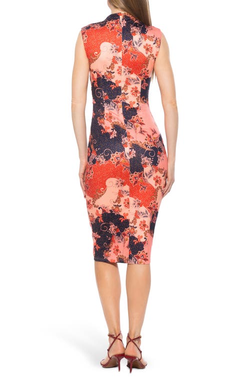 Alexia Admor Jan Bodycon Dress In Pink Paisley