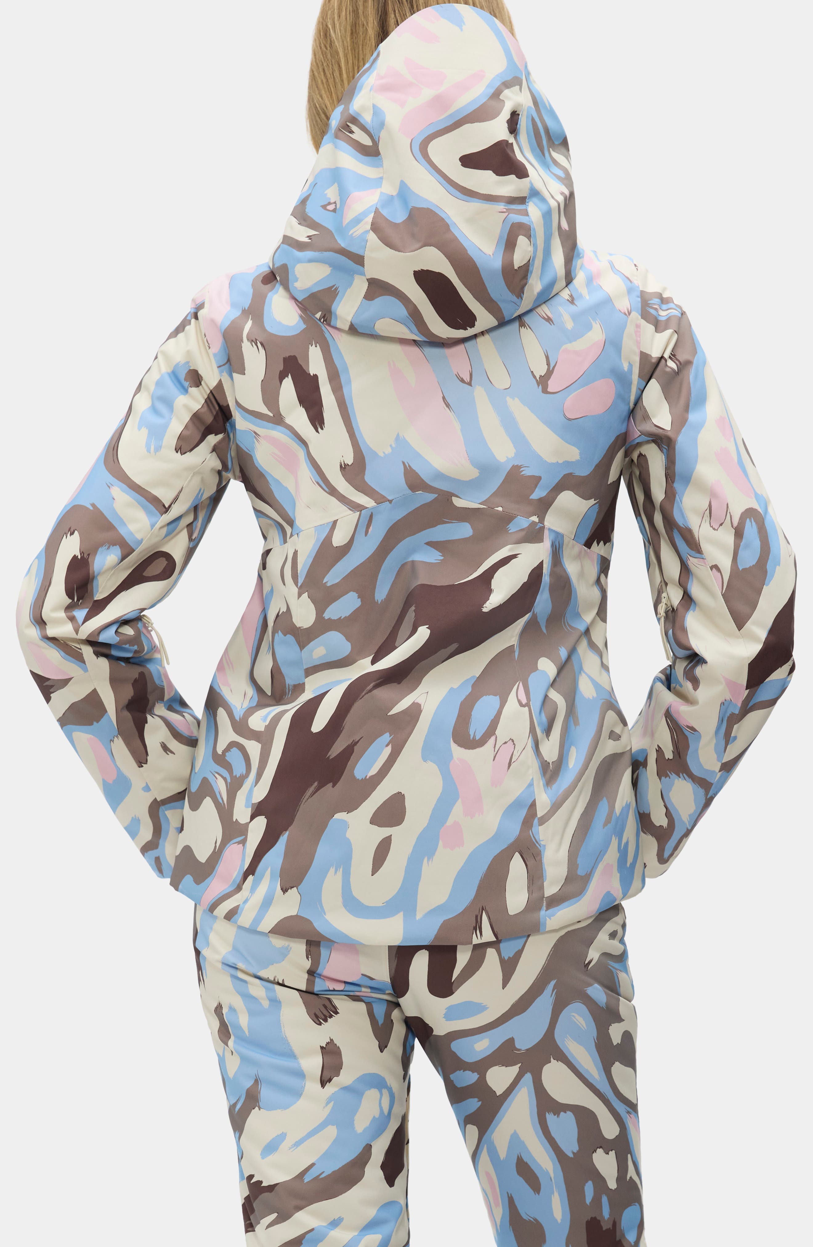 Lawrence Waterproof Abstract Print Ski Jacket - image 2