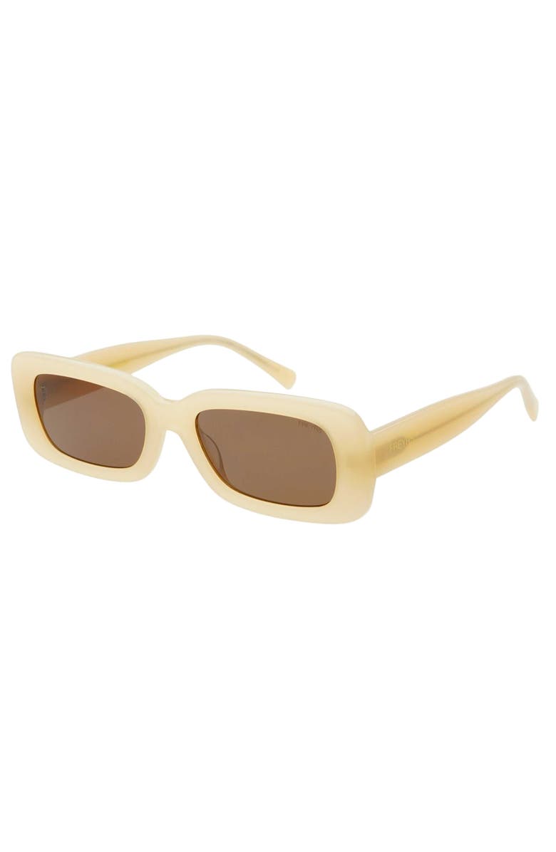 FREYRS Eyewear Noa Rectangular Sunglasses, Alternate, color, Tan