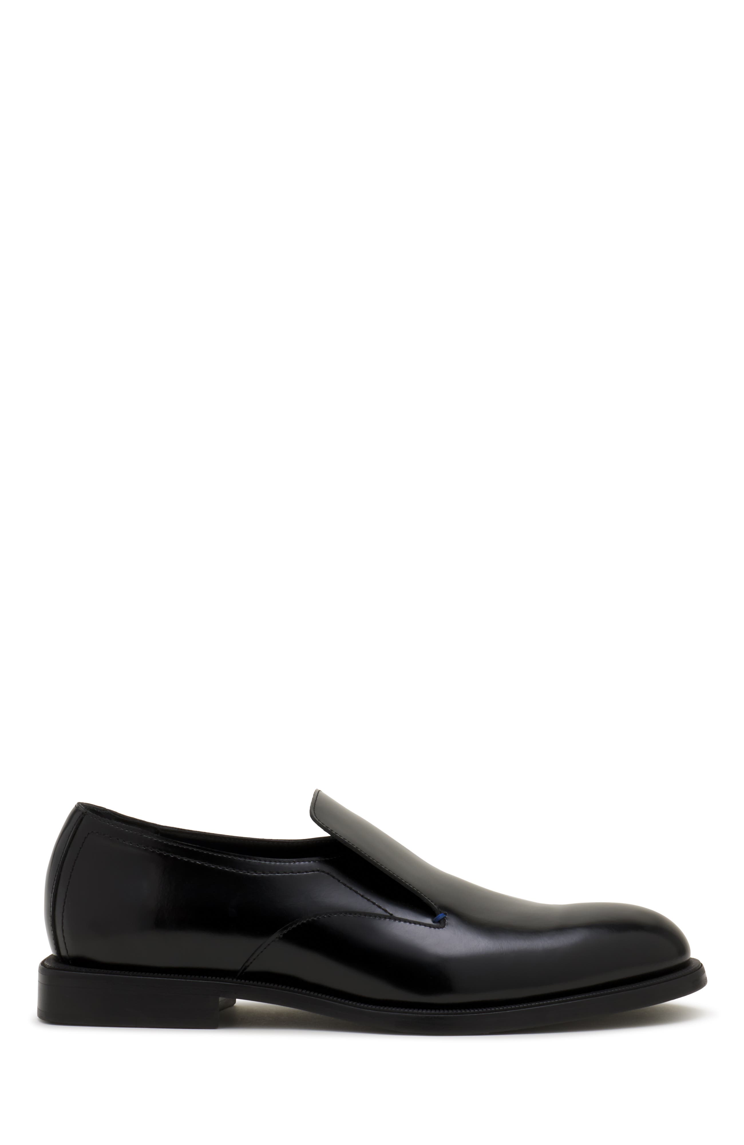 Classic Loafers In Leather, Main, color, Black