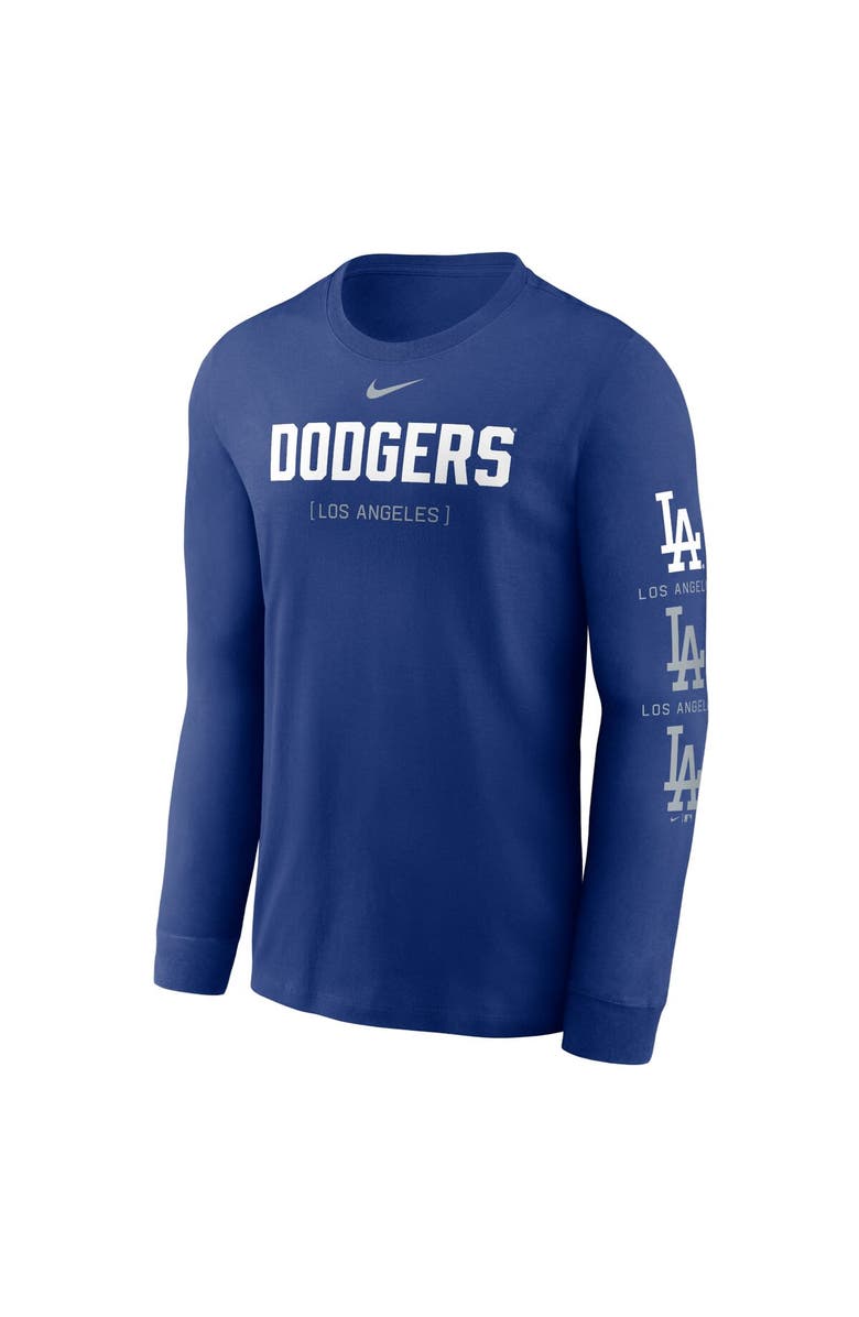Nike Men's Nike Royal Los Angeles Dodgers Repeater Long Sleeve T-Shirt, Alternate, color, 