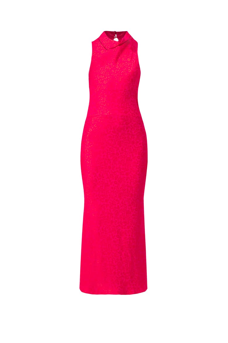 Halter Neck Sleeveless Maxi Dress, Alternate, color, Pink