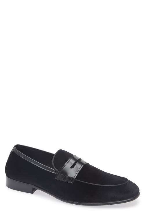 Steve Madden Santee Penny Loafer In Black