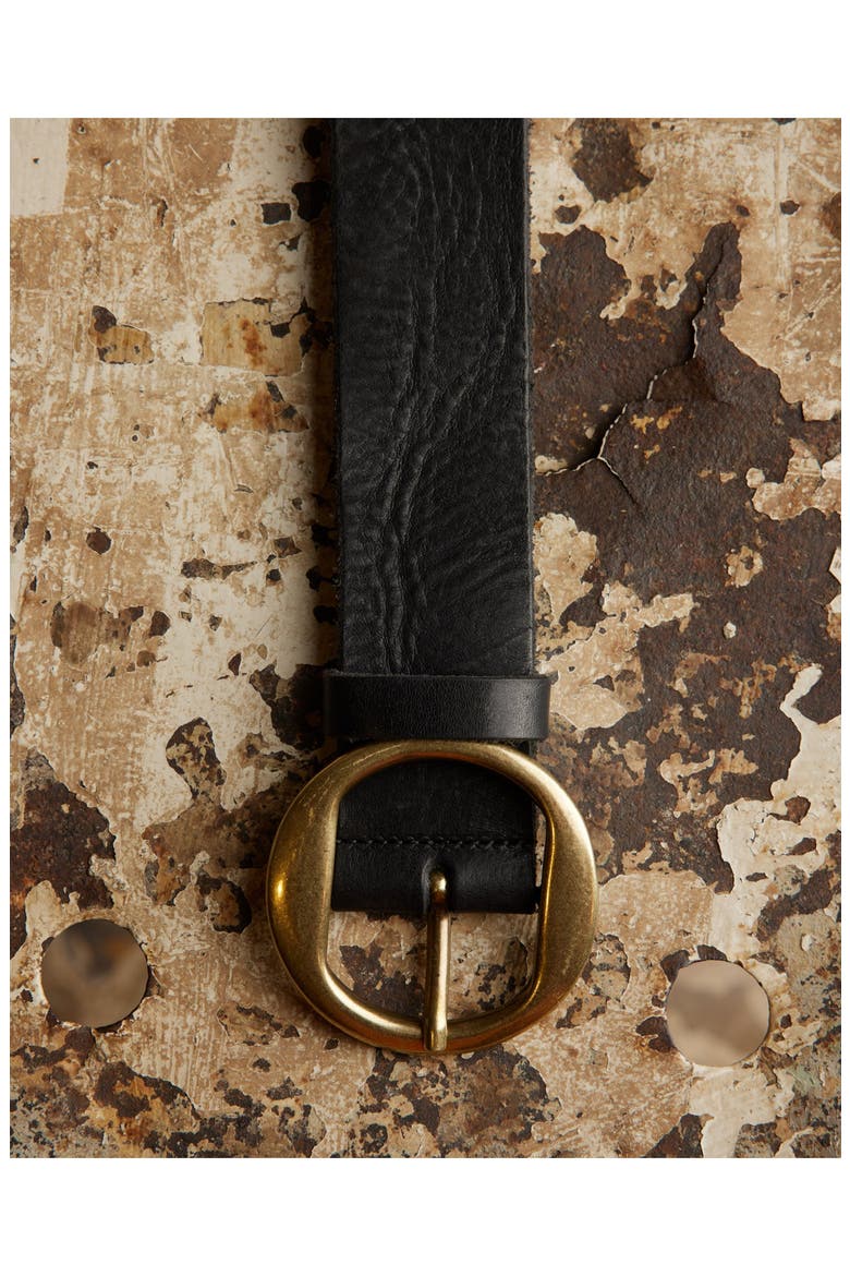 Tania Leather Belt, Alternate, color, BLACK