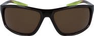 Nike Adrenaline 66mm Rectangular Sunglasses