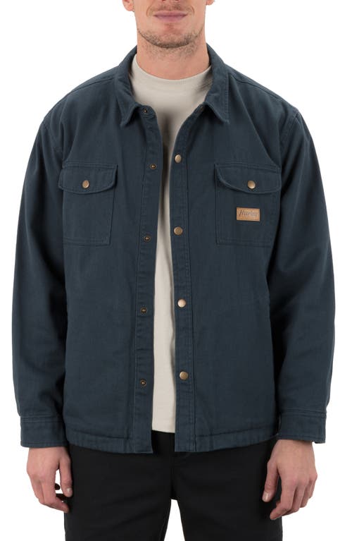 Hurley Trade Cotton Twill Jacket in Iron Ore 