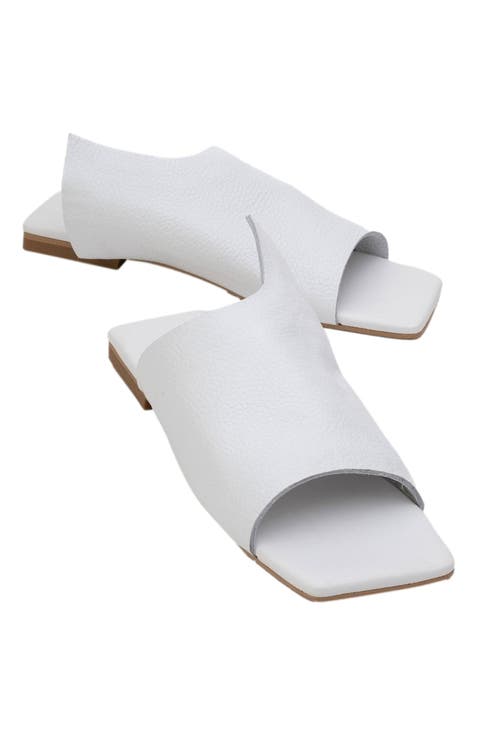 Orianna Leather Slide Sandal