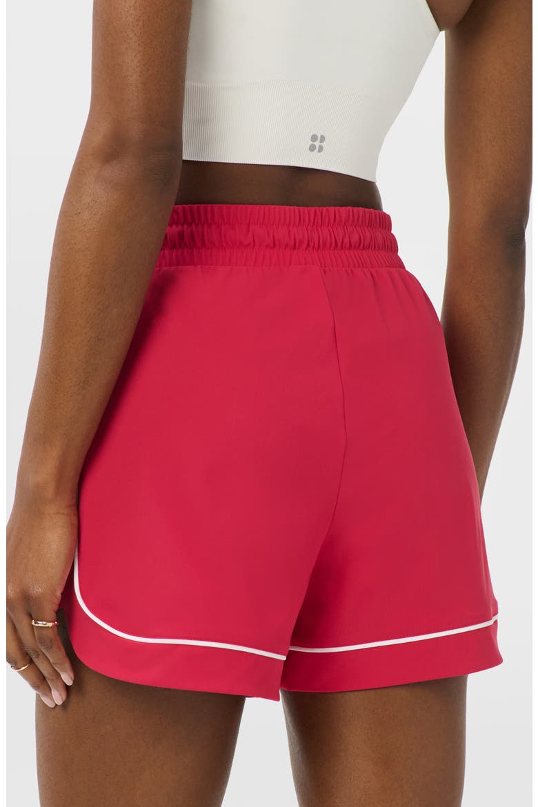 Explorer Track Piped Shorts, Alternate, color, CRIMSON RED