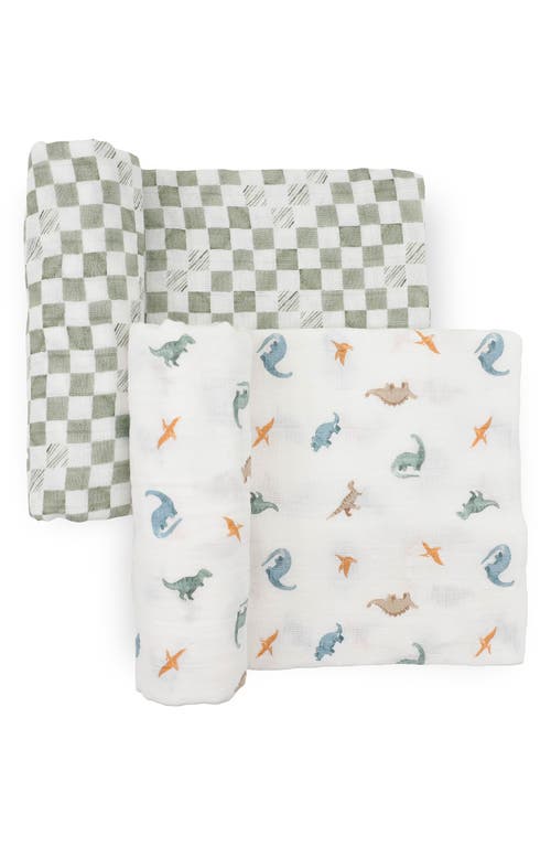 Little Unicorn 2-pack Organic Cotton Muslin Swaddle Blanket In Multi
