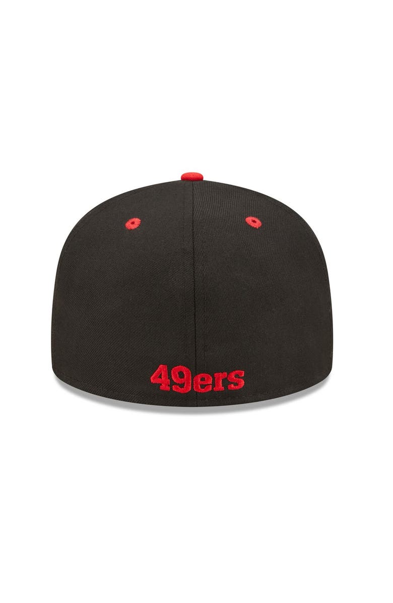 New Era Men's New Era Black/ San Francisco 49ers Flipside 2Tone 59FIFTY Fitted Hat, Alternate, color,