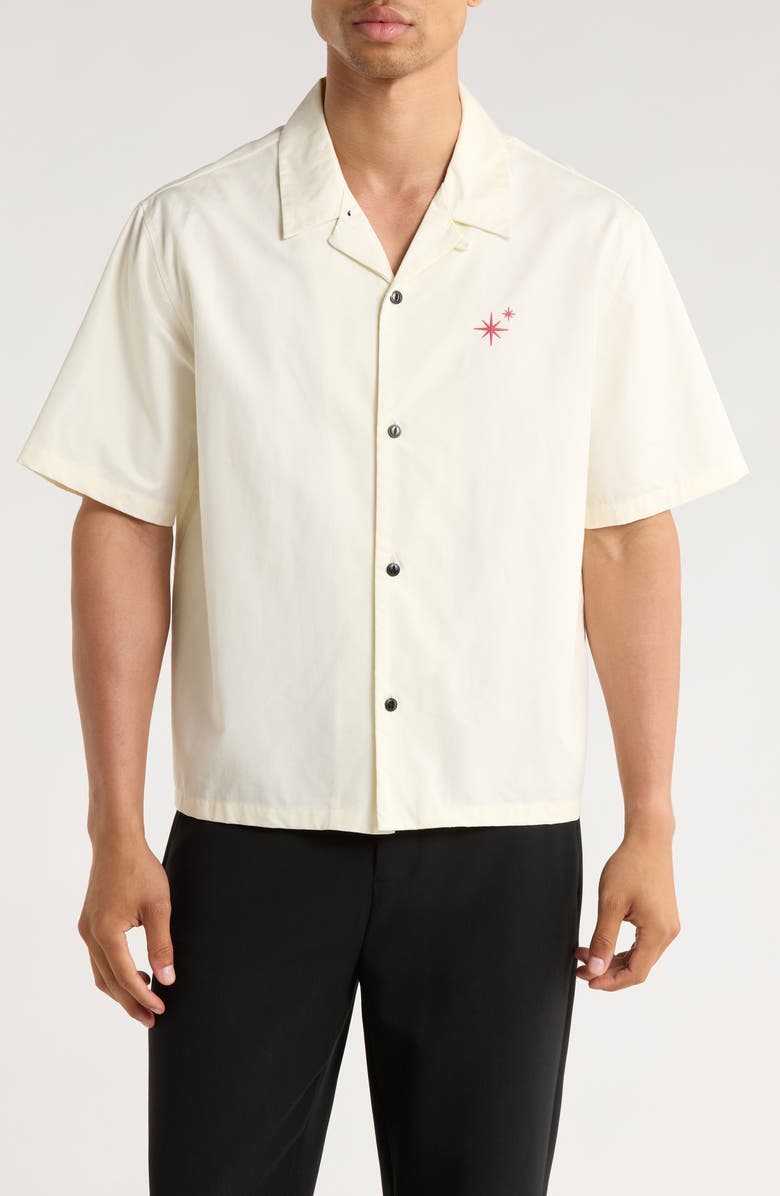 PacSun Roam to Remember Camp Shirt, Main, color, Cream