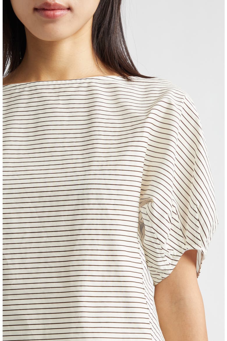 Didi Stripe Top, Alternate, color, IVORY/ DARK OAK MICRO STRIPE