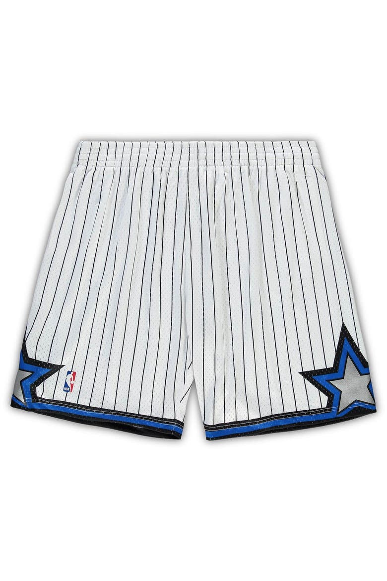 Men's Mitchell & Ness White Orlando Magic Big & Tall Hardwood Classics Team Swingman Shorts, Main, color, White
