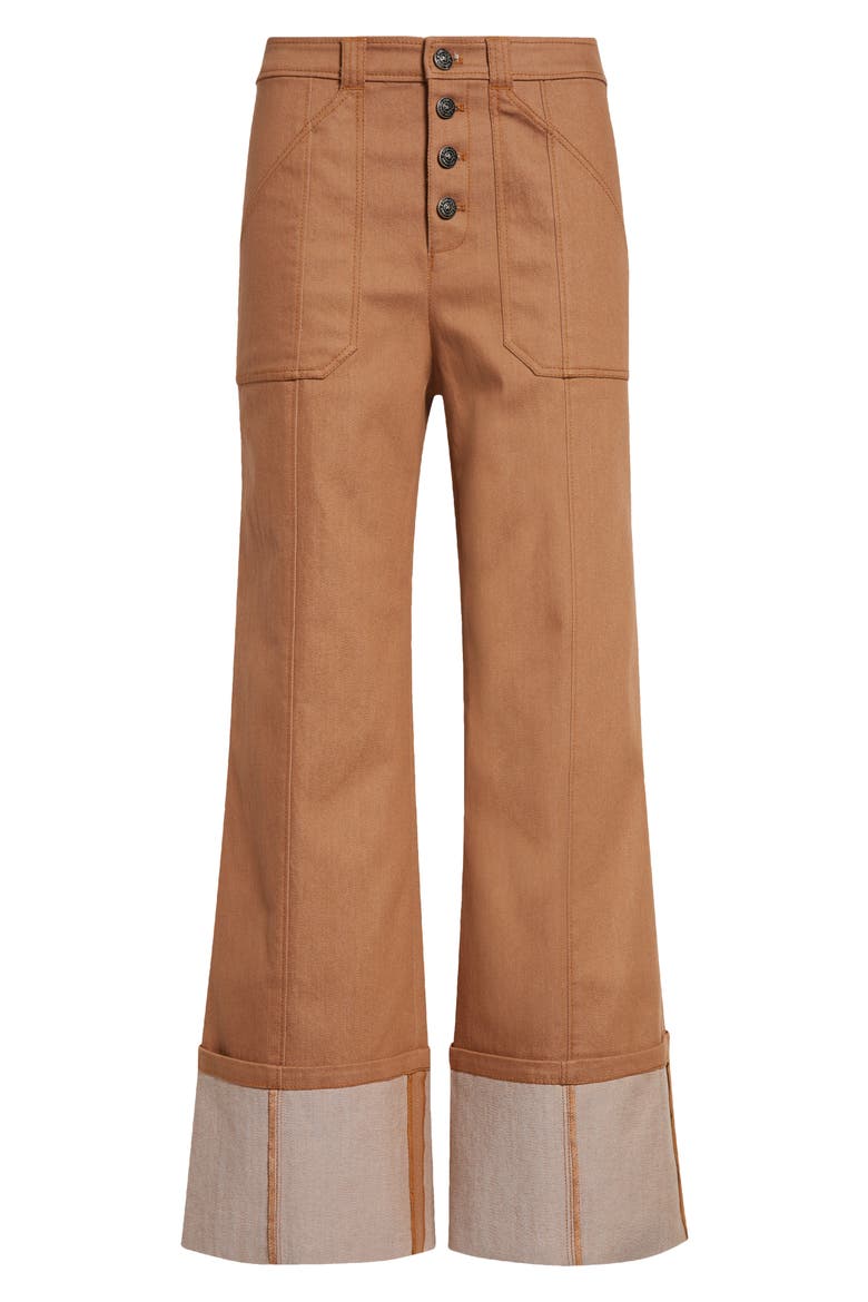 Benji Wide Leg Jeans, Alternate, color, COCOA