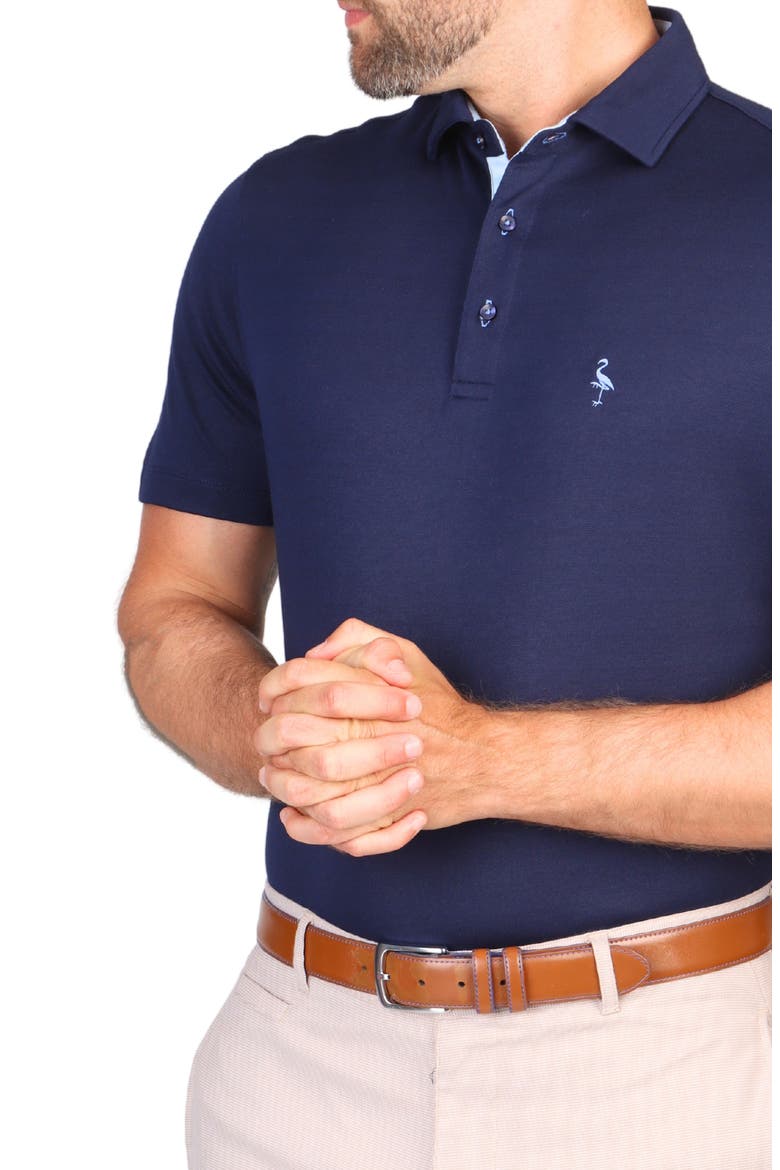Solid Modal Polo, Alternate, color, NAVY