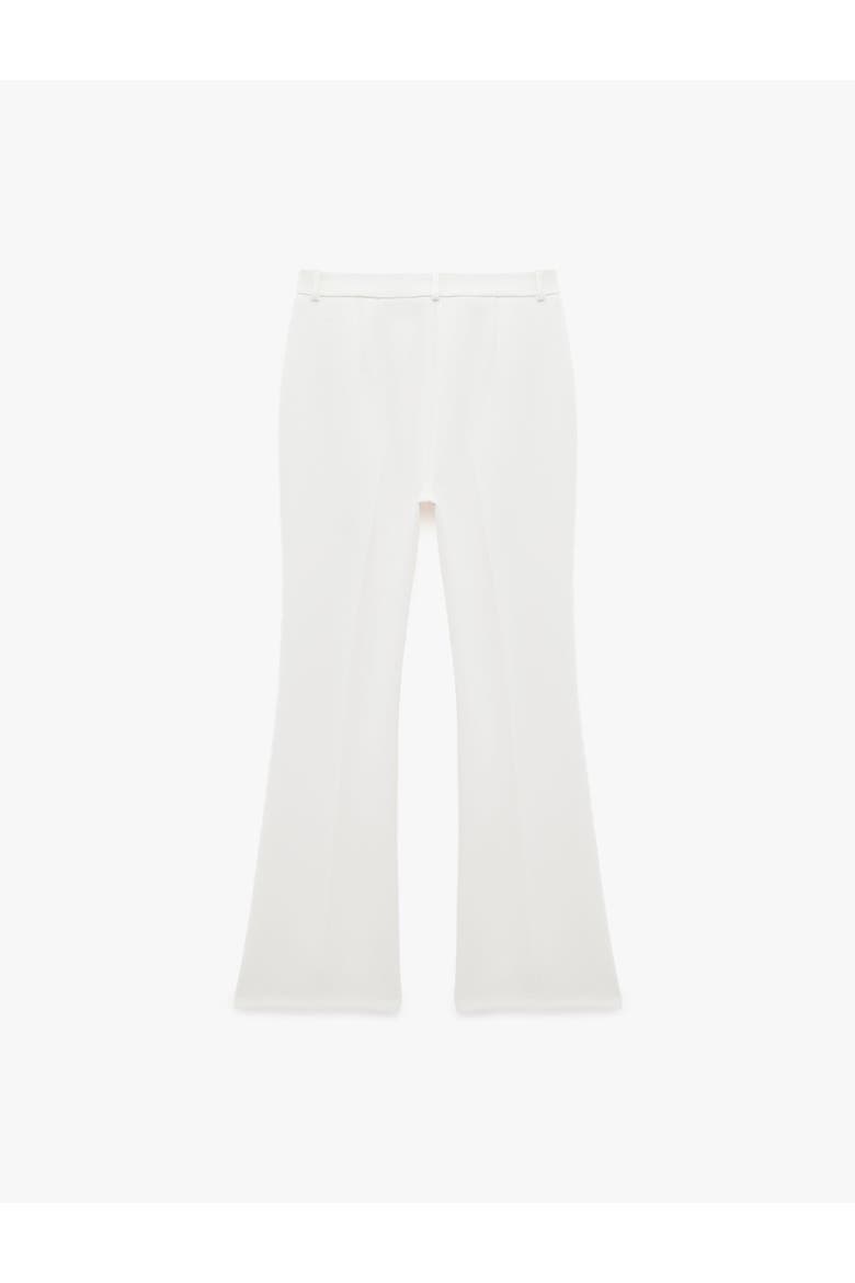 Regular Fit Flare Pants with Pockets, Alternate, color, WHITE