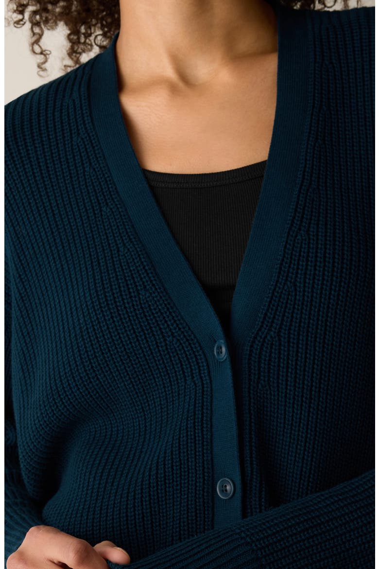 Organic Cotton & Tencel Lyocell Cardigan, Alternate, color, SLATE BLUE
