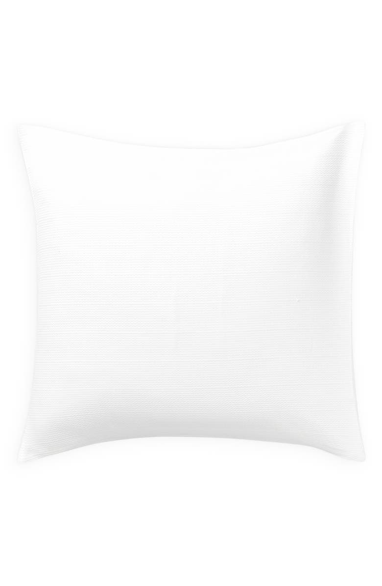 Matouk Augusta Matelassé Euro Sham, Main, color, White