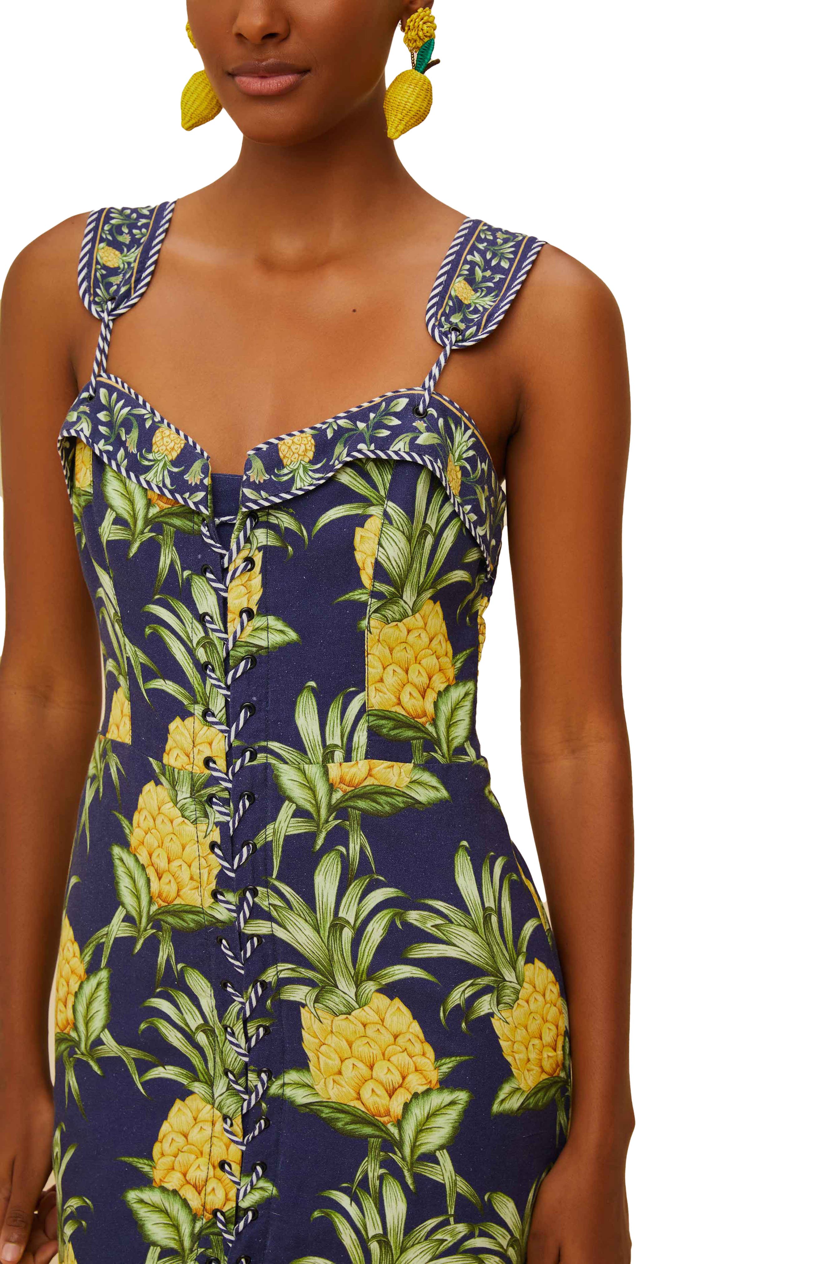 Delicate Pineapple Minidress - image 2
