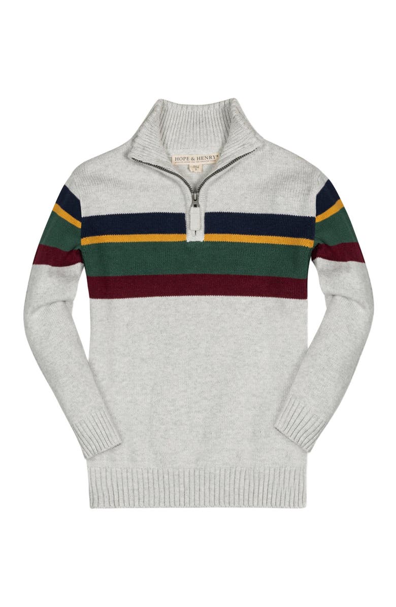 Hope & Henry Boys' Organic Half Zip Sweater, Kids, Main, color, 
