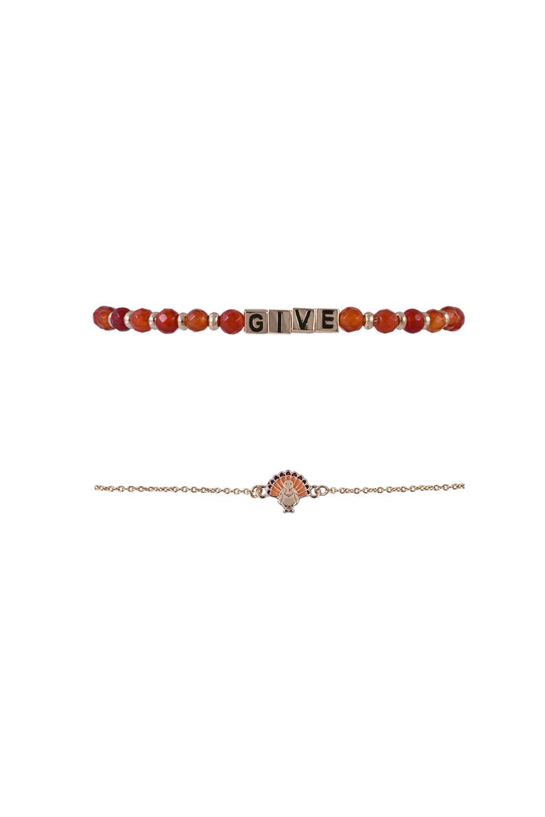 8pc Fall Theme Bracelet Set, Alternate, color, Orange