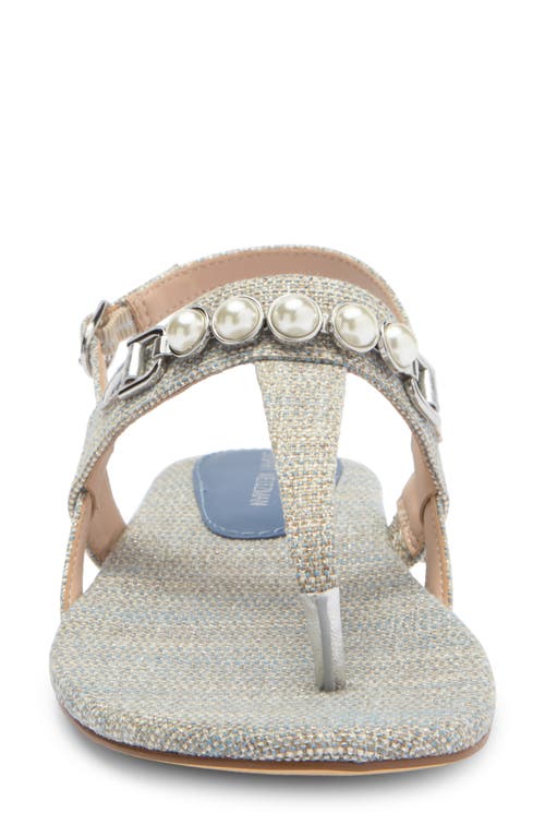 Stuart Weitzman Perla T-strap Sandal In Atlantic Blue